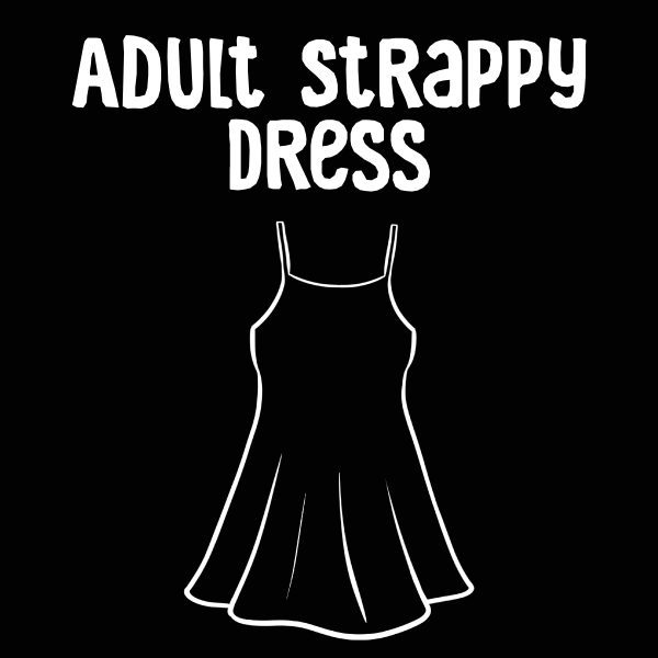 Leopard Print Adult Strappy Dress