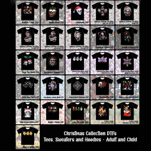 Christmas Collection DTF Printed Items - Kids and Adult