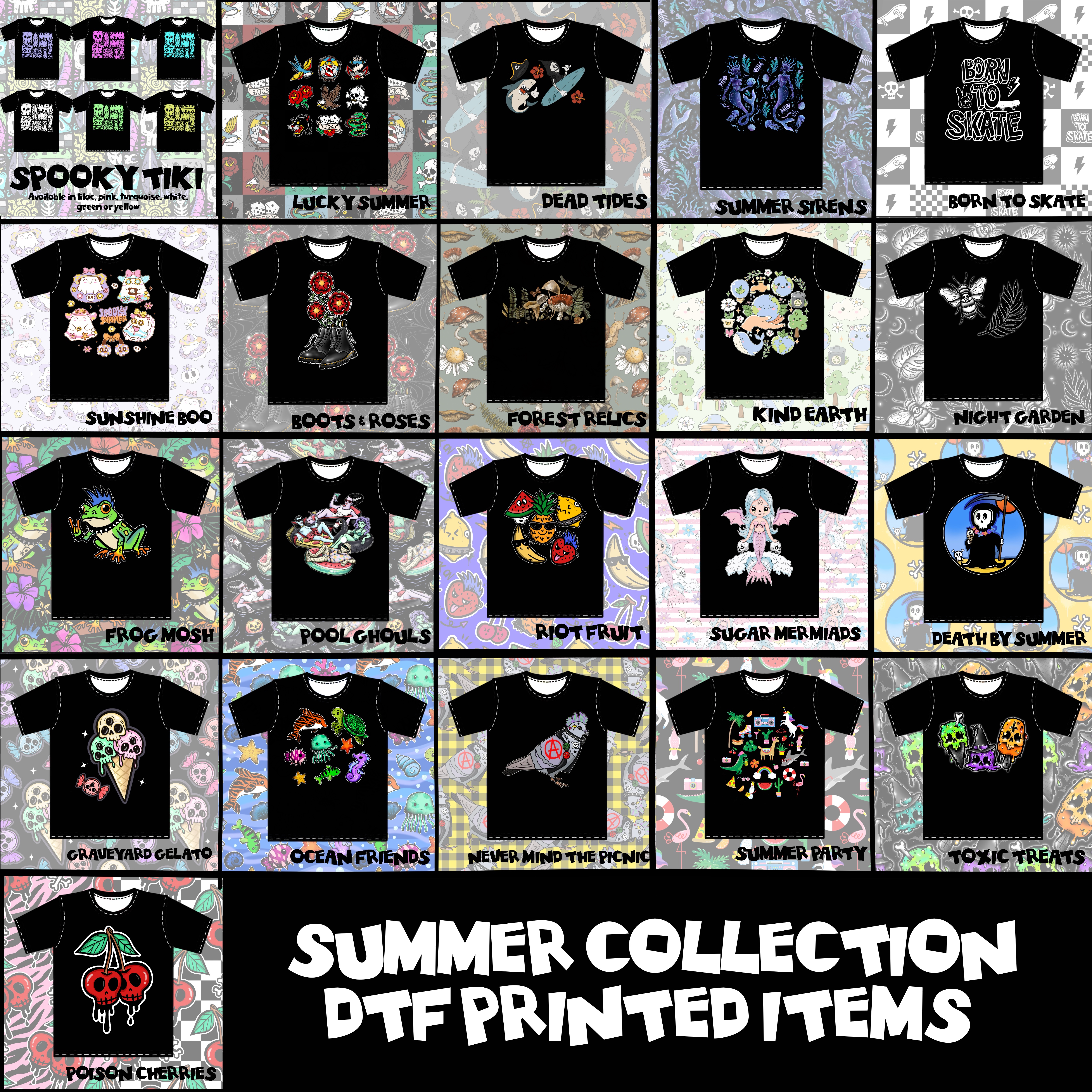 Summer  Collection - DTF and Vinyl Printed Items Kids and Adult