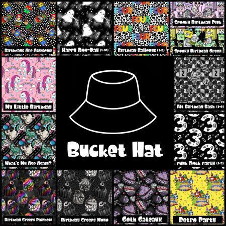 Birthday Collection - Bucket Hat Kids and Adult