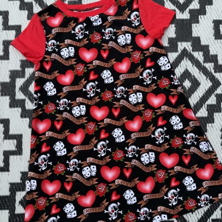 Pre-Made Daddy’s Girl T-Shirt Dress 6-7y