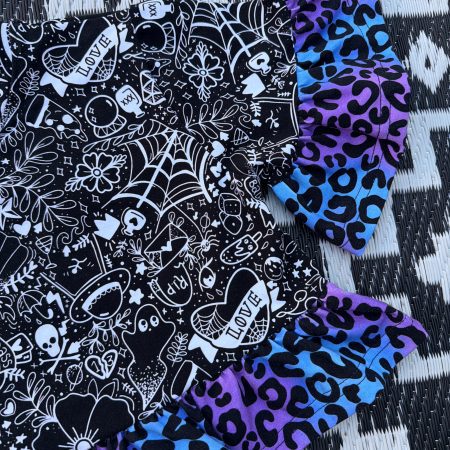 Pre-Made Tattoodle x Leopard Frilled Crop Top 6-7y