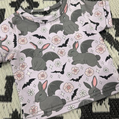 Pre-Made Batty Little Bunny Sewn Tee 0-3m