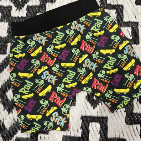 Pre-Made Skater Rad Harem Shorts 9-12m