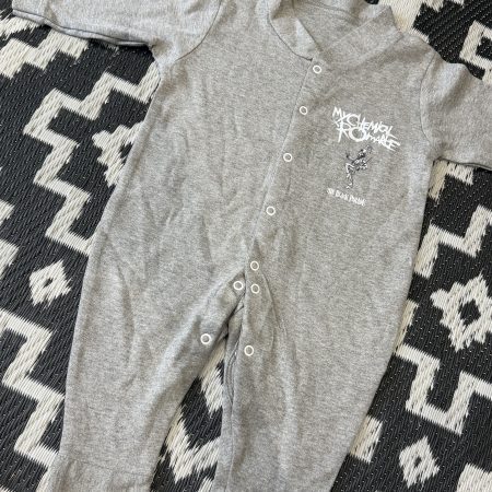 Pre-Made Black Parade DTF Printed Sleepsuit 3-6m