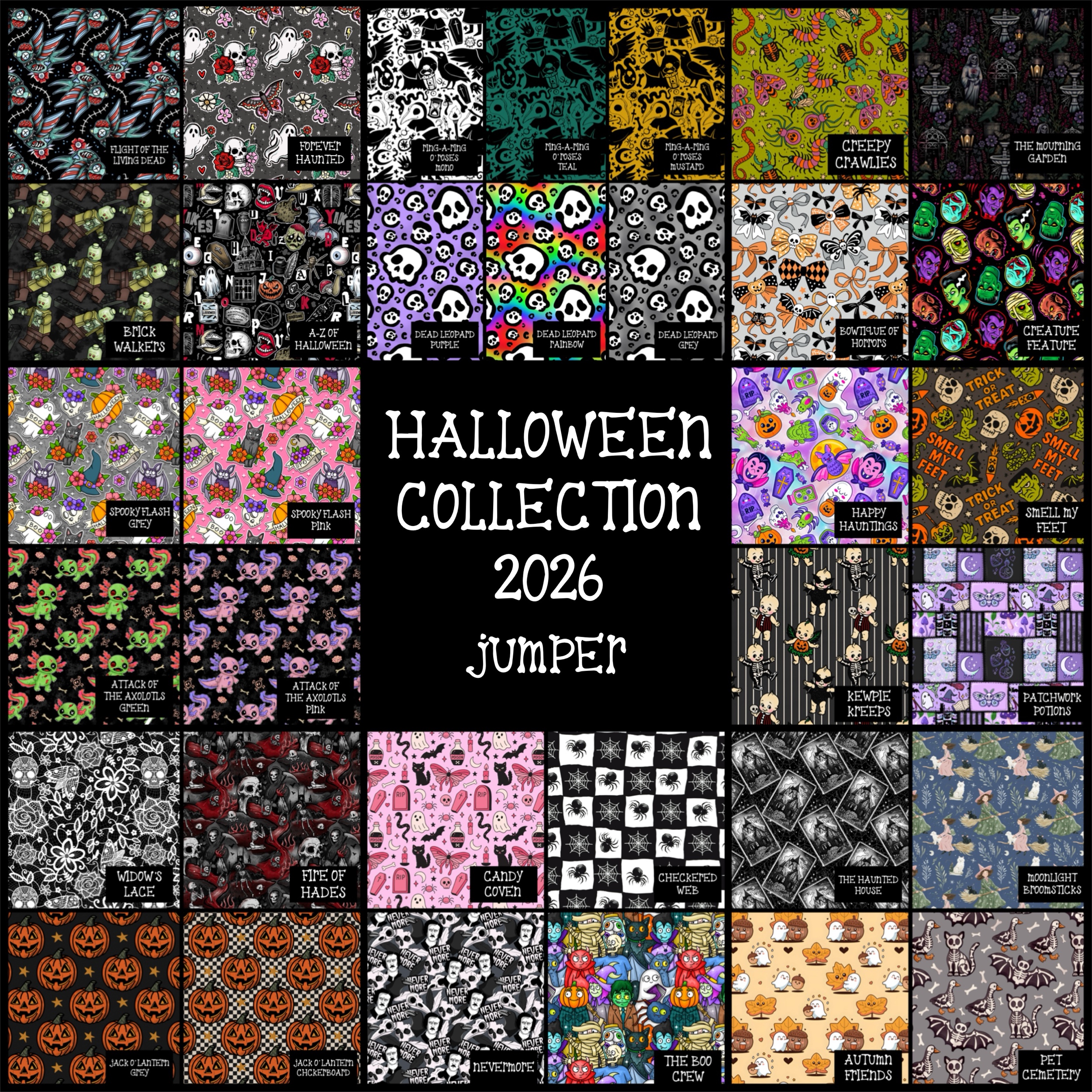 Halloween Collection - Jumper / Jumper Dress / Cropped Jumper