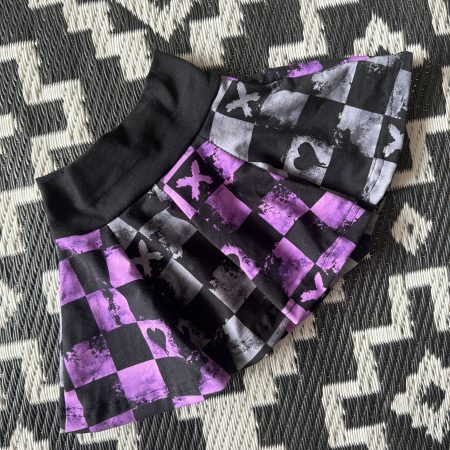 Pre-Made Hearts & Crosses Scrappy Skirt 6-9m